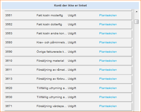 Håndter dem manuelt på konto- eller gruppeniveau Ikke linkede konti