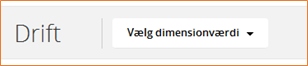 Sorter dine data på dimensioner Vælg dimensionsværdi