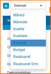 Drop-down menu. Vælg hvilken visning du vil bruge